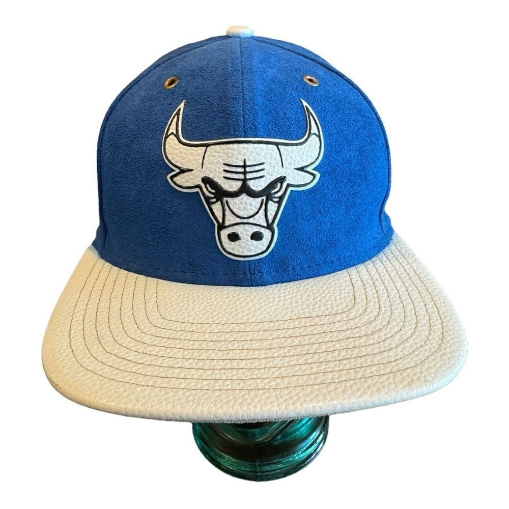 New Era Chicago Bulls Vegan Suede and Leather SnapBack Cap